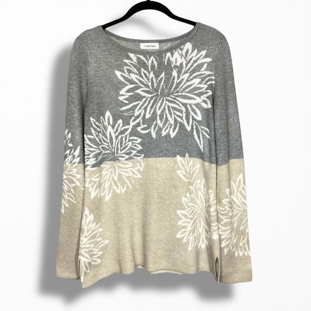 Calvin Klein Floral Print Sweater
